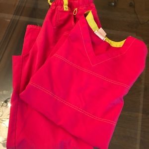 Medium hot pink scrubs